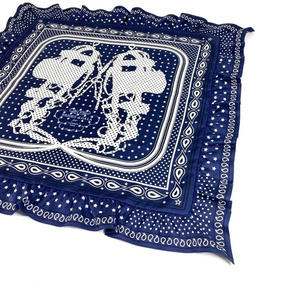 HERMES Carre70 Frill BRIDES DE GALA A POIS Dot polka dots Scarf Unused - Picture 10 of 12